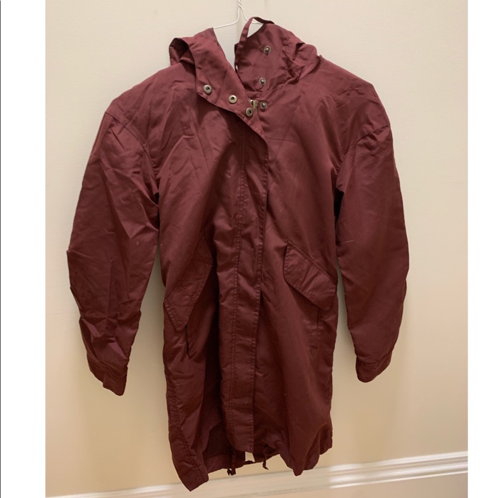 Urban Outfitters oxblood anorak
